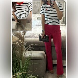 New♥️ French-Inspired Stripe Shirt With Red Heart Detail